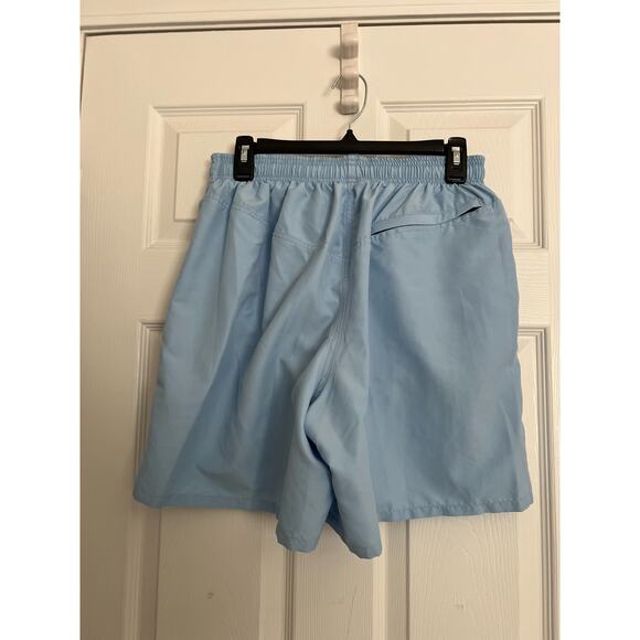 Speedo Baby Blue Lined Swim Trunks Board Shorts Men's Sz: Medium - Picture 2 of 4